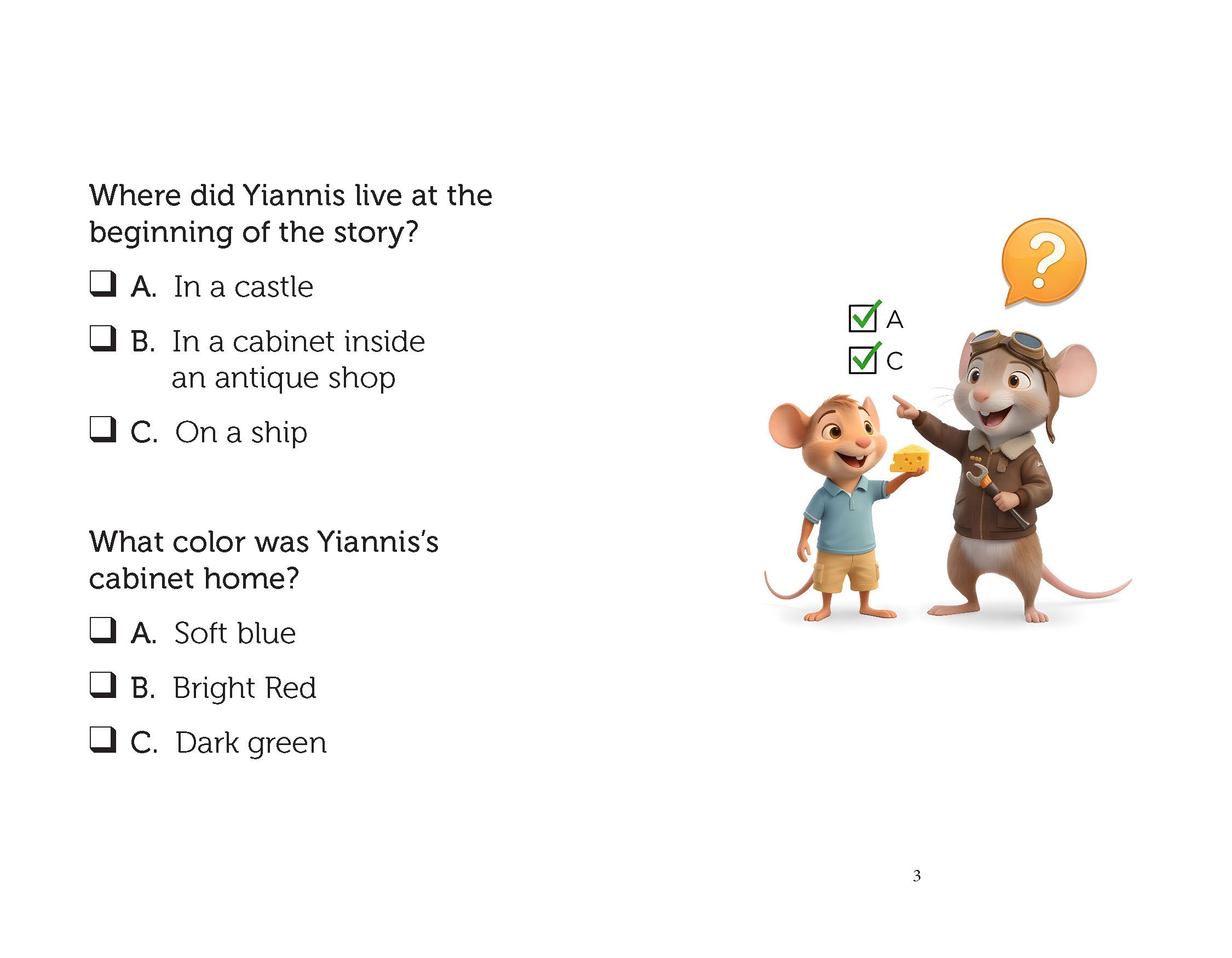 Yiannis’ Great Adventures - Comprehension Work Book Vol. 2 Word Search Puzzles & Multiple Choice Questions - Image 2